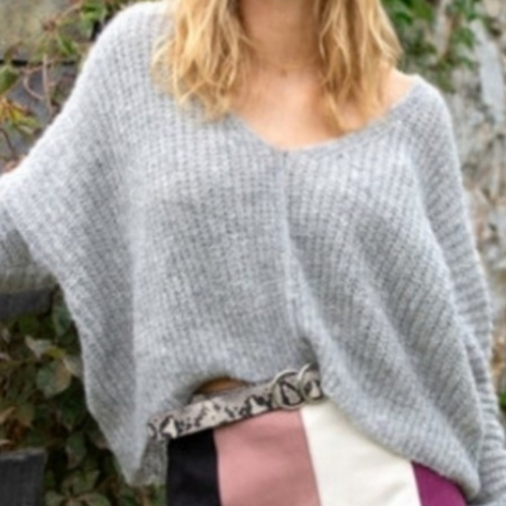 Grey sweater by Free People size XL